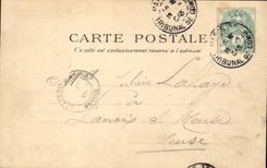 Paris CPA Suspended bridge with the Chaumont Hillocks