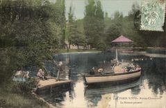 Paris CPA Chaumont Hillocks the boat frontier runner