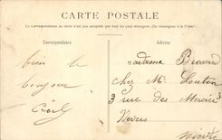 Paris CPA Chaumont Hillocks the boat frontier runner