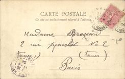 Paris CPA Le Metropolitain boulevards Magenta et Barbes (Metro train)