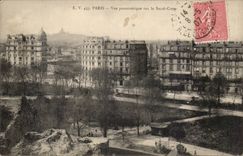 Paris CPA Panoramic View on the Sacring Heart