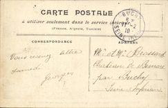 Raw Paris CPA of the Seine Floods 1910 Rue lecourbe (truck farms)