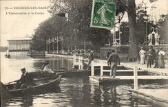 Enghien les Bains CPA the landing stage and the casino