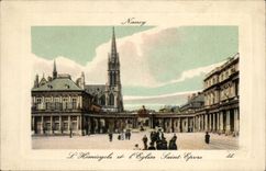 Nancy CPA Hemicycle et eglise Saint Epvre