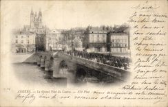 Angers CPA the large bridge of the center