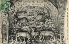 Rouen CPA the large clock Detail of the Vault