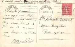 Reims CPA the cathedral the large gate