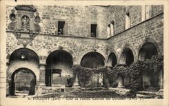 Poligny cPA Court of the old convent of the Ursulines