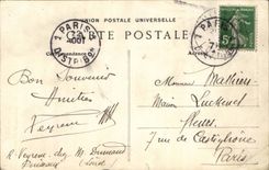 Puiseaux CPA Frontage of the church