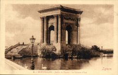 Montpellier CPA Jardin du Peyrou Le chateau d'eau