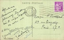 Chartres CPA arrows of the cathedral Seen from top of the Guillaume door