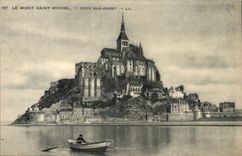 Mont Saint Michel CPA Dimensions Southern West (boat)