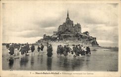 Mont Saint Michel CPA Pilgrimage crossing the strikes