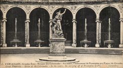 Versailles CPA Large water Thicket of the colonnades Removal of Proserpin by Piuton
