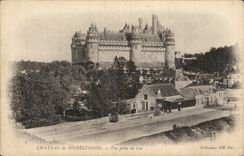 CPA Schloss von Pierrfonds gesehen vom See