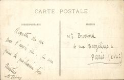 The Champagne Church Great War of Virginy close Massiges CPA the village is entirely destroyed