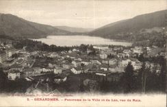 Gerardmer CPA Panorama of the city and the lake seen of the Rhine