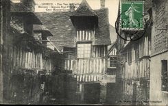 Lisieux CPA ein Anblick der alten Sackgassestrasse der Hauser des Ouville Gericht Carrey Landsitzes