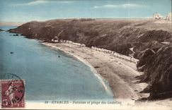 Cattle sheds CPA Cliffs and beach of the Goblins