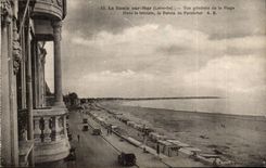 Baule on Sea CPA View of the beach In the distance the point of Pornichet