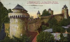 Fougeres CPA the old castle dimensions Northern the Tours of Coigny of Guet de Melusine and the goblins