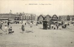 Berck Beach - the Beach and Villas - CPA