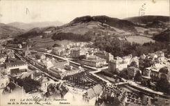 Bourboule - Panorama seen of the Rock of the Fairies - CPA