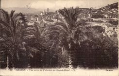 Fetthaltiges - Anblick kommt die Palmen des grossen Hotels - CPA