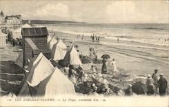 Der Sand von olonne - das Strand Rst Ende - - CPA