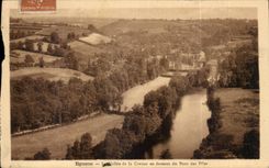Eguzon - das Tal der Hohle im untereren Teil der Brucke der Stapel - CPA