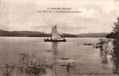 Settons - ein Weg im Boot - beruhmtes Morvan - CPA