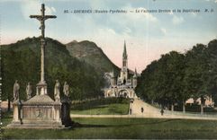 Lourdes CPA the Breton martyrdom and the basilica