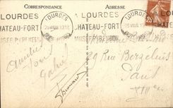 CPA Lourdes the interallied monument of the Recognition has Our State Lady in 1927