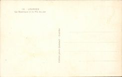 CPA Lourdes the basilica of the peak of Jer