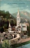 CPA Lourdes the basilica