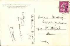 Le Christ Roi de Mont Blanc - et les Aiguilles de Charmonix - Les Gouches - CPA 