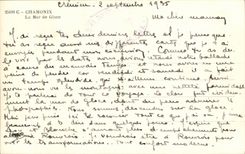 Chamonix - La Mer de Glace - 1935 - CPA 