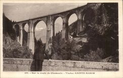 Sur la Route de Chamonix - Vallee Sainte Marie - CPA 