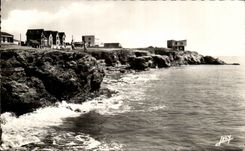 MODERNE KARTE das Gesims zwischen Sion auf dem Ozean und Croix de Vie