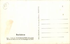 Island of Norimoutier CPA Marks out help on the passage of Gois