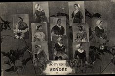 CPA Andenken des Vendee (Folklorekostum)