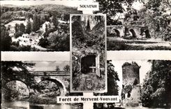 MODERNE KARTE Andenken des Bohrgerats von Mervent Vouvant