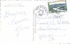 MODERNE KARTE Andenken des Bohrgerats von Mervent Vouvant