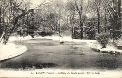 Lucon CPA der Teich des allgemeiner Garten Effektes des Schnees