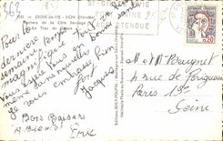 Croix de Vie Sion CPA Felsen des wilden Masses das Loch des Teufels