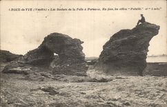 Croix de Vie hat CPA die rocehrs der Schaufel Porteaux gegenuber von den Landhausern Paisible und Lucia