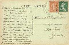 Croix de Vie hat CPA die rocehrs der Schaufel Porteaux gegenuber von den Landhausern Paisible und Lucia