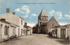 CPA das Bernard die Kirche und die Hauptstrasse