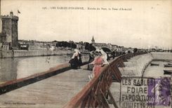 Sande des olonne cPA Eingangs des Hafens der Aufsatz von Arandel