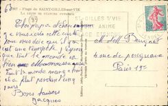 Strand von Saint Gilles auf dem Leben CPA die korperliche Lektion der Kultur